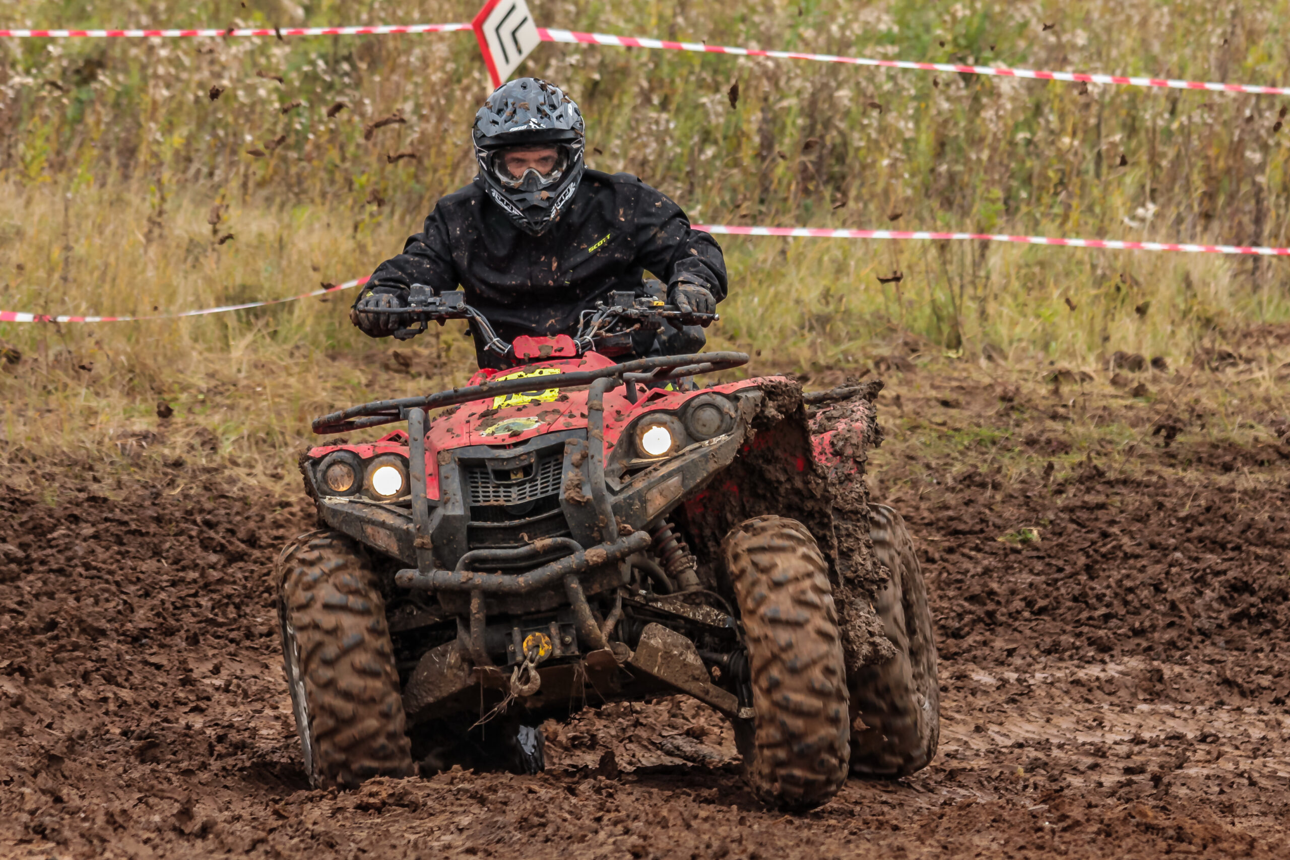 Operating an ATV off-road